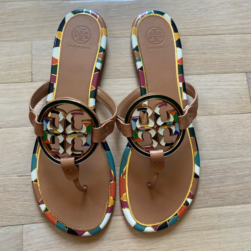 Tory Burch Aged Vachetta Sandals